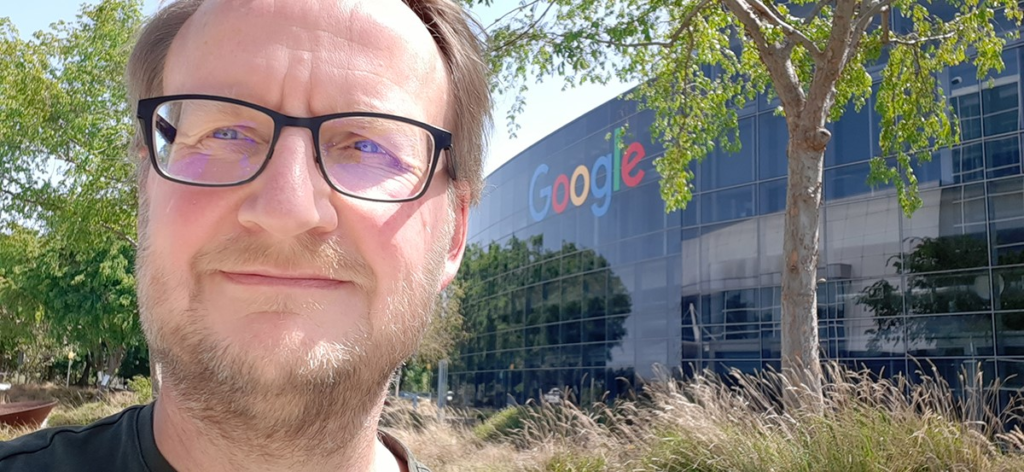 Robert Good at the Googleplex in Silicon Valley.
